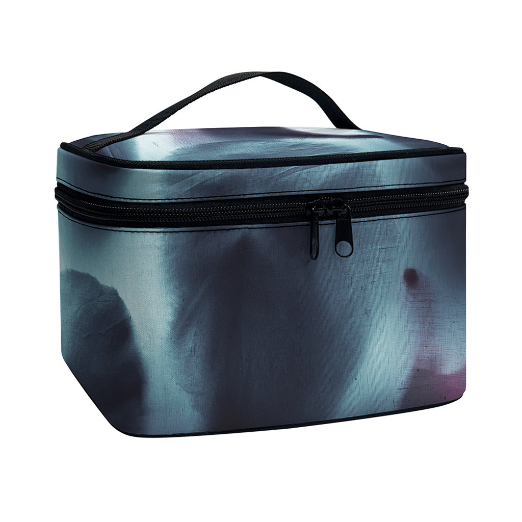 Screaming Horror Ghost 3D Print Travel Makeup Bag