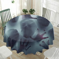 Screaming Horror Ghost 3D Print Waterproof Round Tablecloth