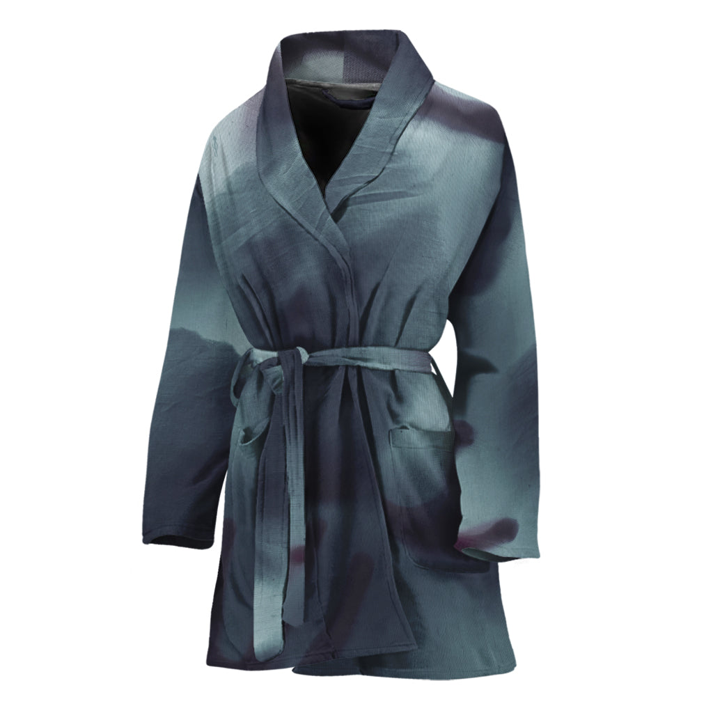 Screaming Horror Ghost 3D Print Women's Bathrobe