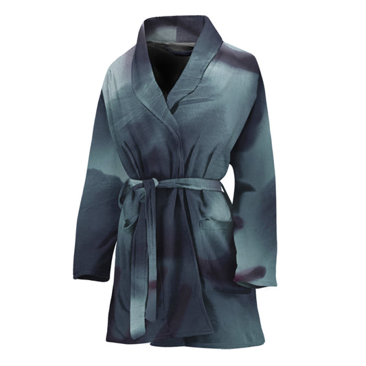 Screaming Horror Ghost 3D Print Women's Bathrobe