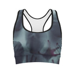 Screaming Horror Ghost 3D Print Women's Sports Bra