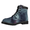 Screaming Horror Ghost 3D Print Padded Collar Lace Up Boots