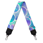 Sea Blue Mermaid Scales Pattern Print Bag Strap
