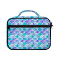 Sea Blue Mermaid Scales Pattern Print Briefcase Bible Bag