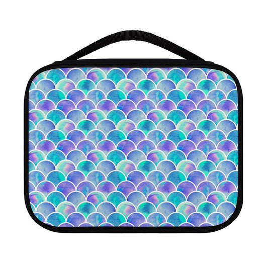 Sea Blue Mermaid Scales Pattern Print Classic Bible Case