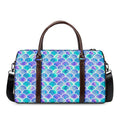 Sea Blue Mermaid Scales Pattern Print Duffel Bag