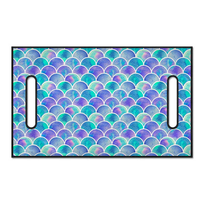 Sea Blue Mermaid Scales Pattern Print Golf Cart Seat Cover