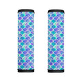 Sea Blue Mermaid Scales Pattern Print Handle Covers