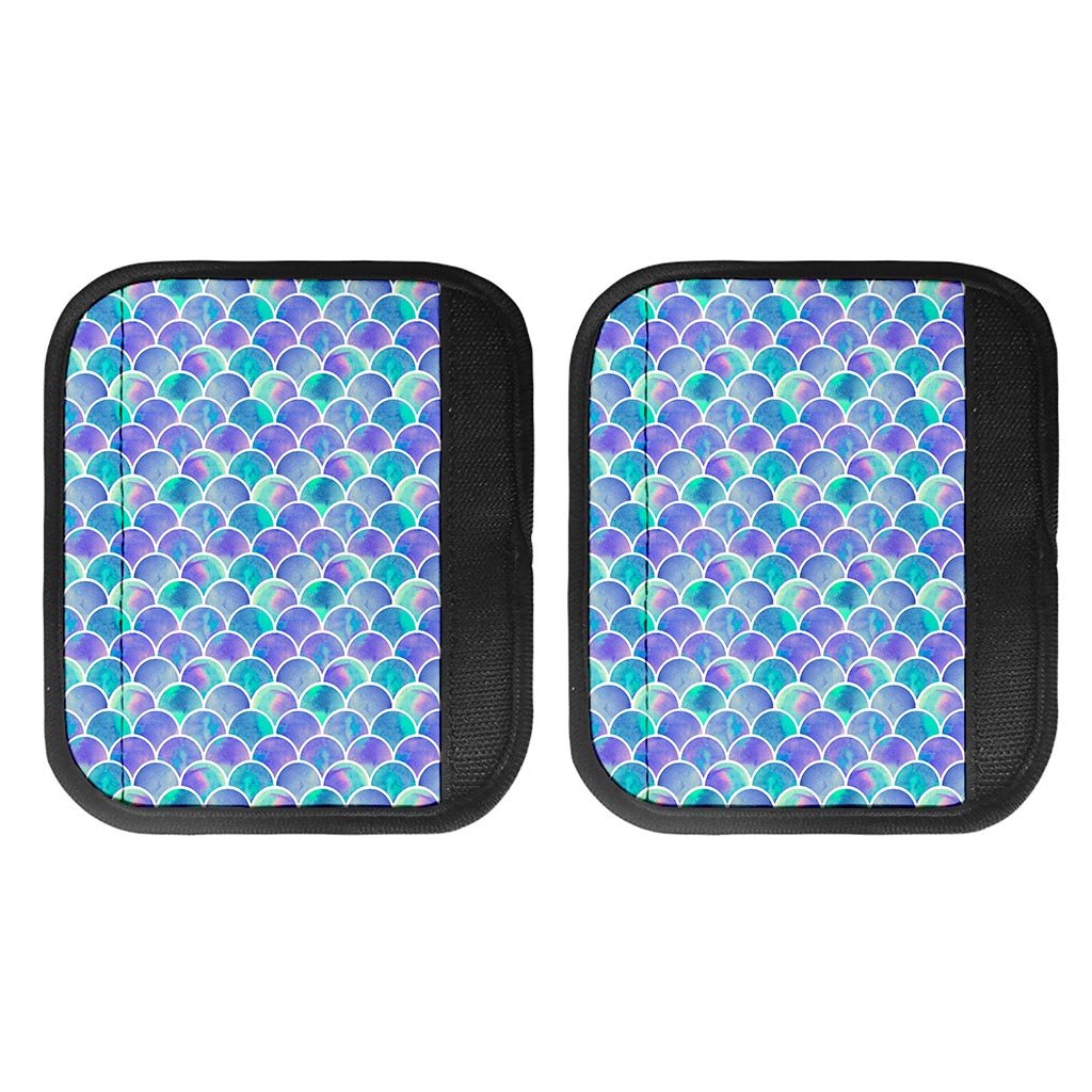 Sea Blue Mermaid Scales Pattern Print Handle Covers