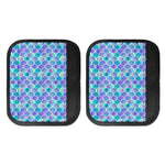 Sea Blue Mermaid Scales Pattern Print Handle Covers