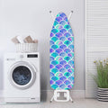 Sea Blue Mermaid Scales Pattern Print Ironing Board Cover