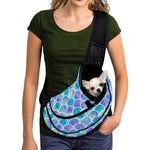 Sea Blue Mermaid Scales Pattern Print Pet Sling Carrier
