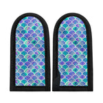 Sea Blue Mermaid Scales Pattern Print Skillet Handle Cover