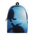 Sea Turtle Family Underwater Print School Backpack