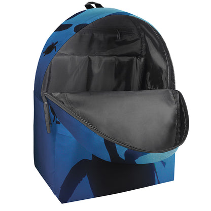 Sea Turtle Family Underwater Print Backpack