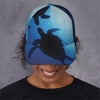 Sea Turtle Family Underwater Print Baseball Cap