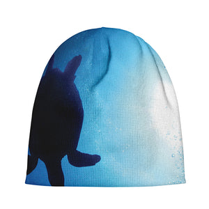 Sea Turtle Family Underwater Print Beanie