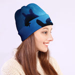 Sea Turtle Family Underwater Print Beanie