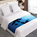 Sea Turtle Family Underwater Print Bed Runner