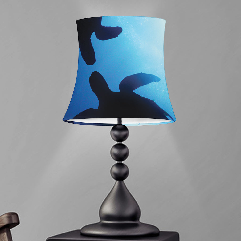 Sea Turtle Family Underwater Print Bell Lamp Shade