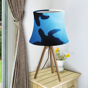 Sea Turtle Family Underwater Print Bell Lamp Shade