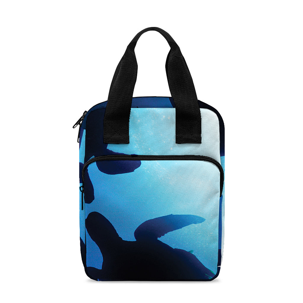 Sea Turtle Family Underwater Print Bible Tote Bag
