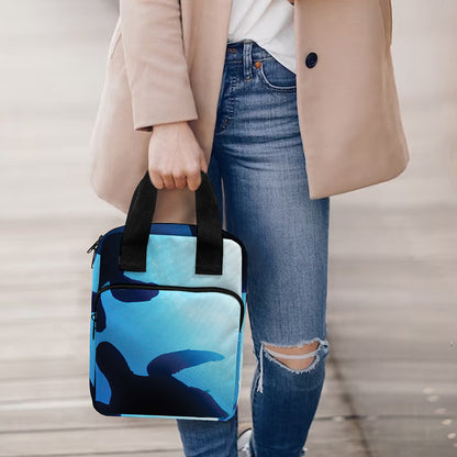 Sea Turtle Family Underwater Print Bible Tote Bag