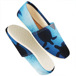 Sea Turtle Family Underwater Print Casual Shoes