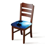 Sea Turtle Family Underwater Print Chair Cushion Cover