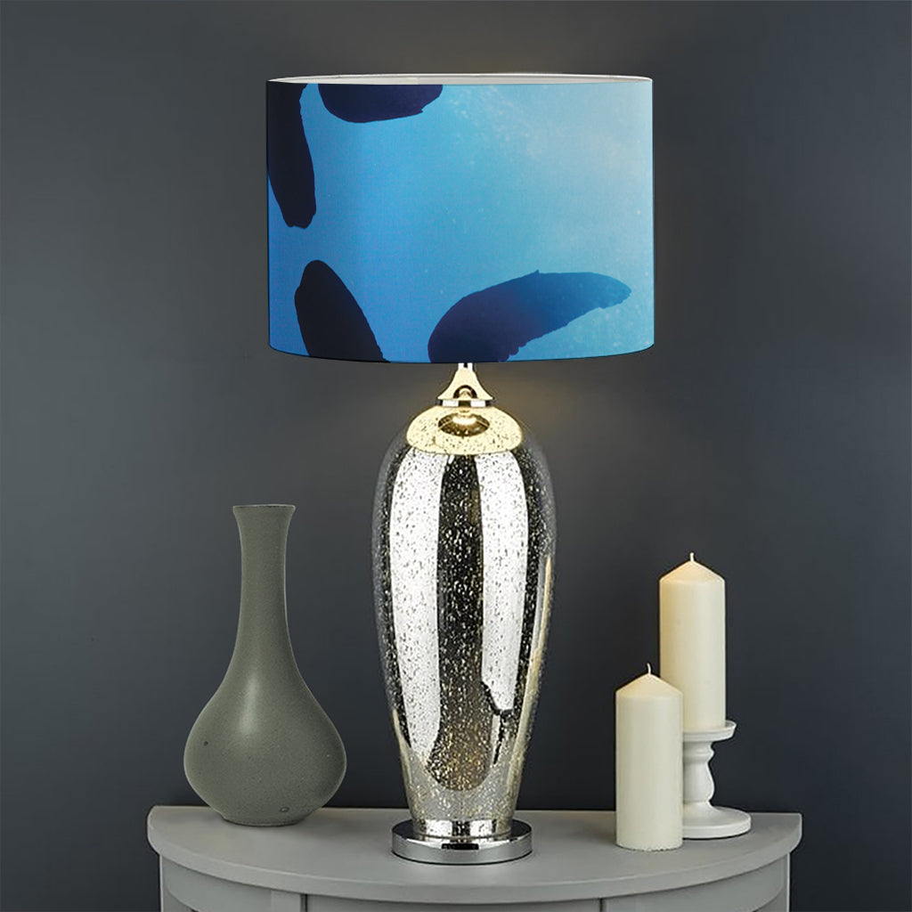 Sea Turtle Family Underwater Print Drum Lamp Shade