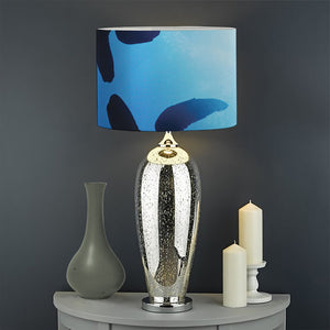 Sea Turtle Family Underwater Print Drum Lamp Shade