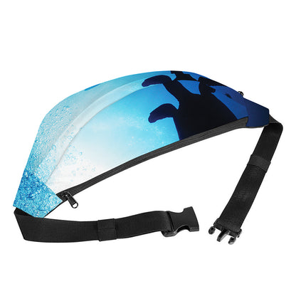 Sea Turtle Family Underwater Print Fanny Pack