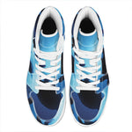 Sea Turtle Family Underwater Print High Top Leather Sneakers