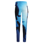 Sea Turtle Family Underwater Print High-Waisted Pocket Leggings