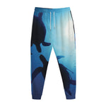 Sea Turtle Family Underwater Print Jogger Pants