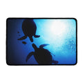 Sea Turtle Family Underwater Print Kitchen Mat