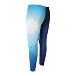 Sea Turtle Family Underwater Print Men's Compression Pants