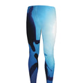 Sea Turtle Family Underwater Print Men's Leggings