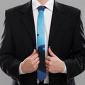 Sea Turtle Family Underwater Print Necktie