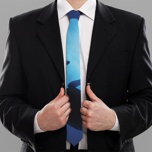 Sea Turtle Family Underwater Print Necktie