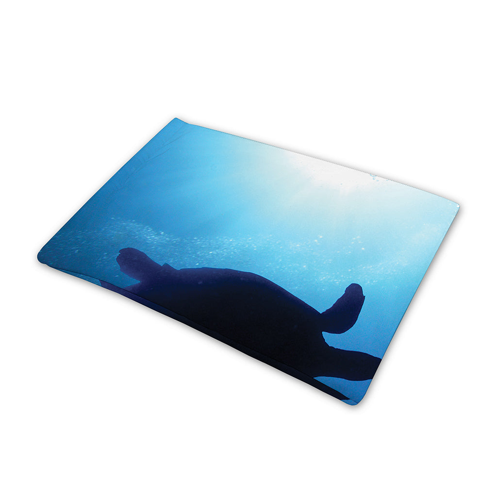 Sea Turtle Family Underwater Print Pet Cooling Mat Cover