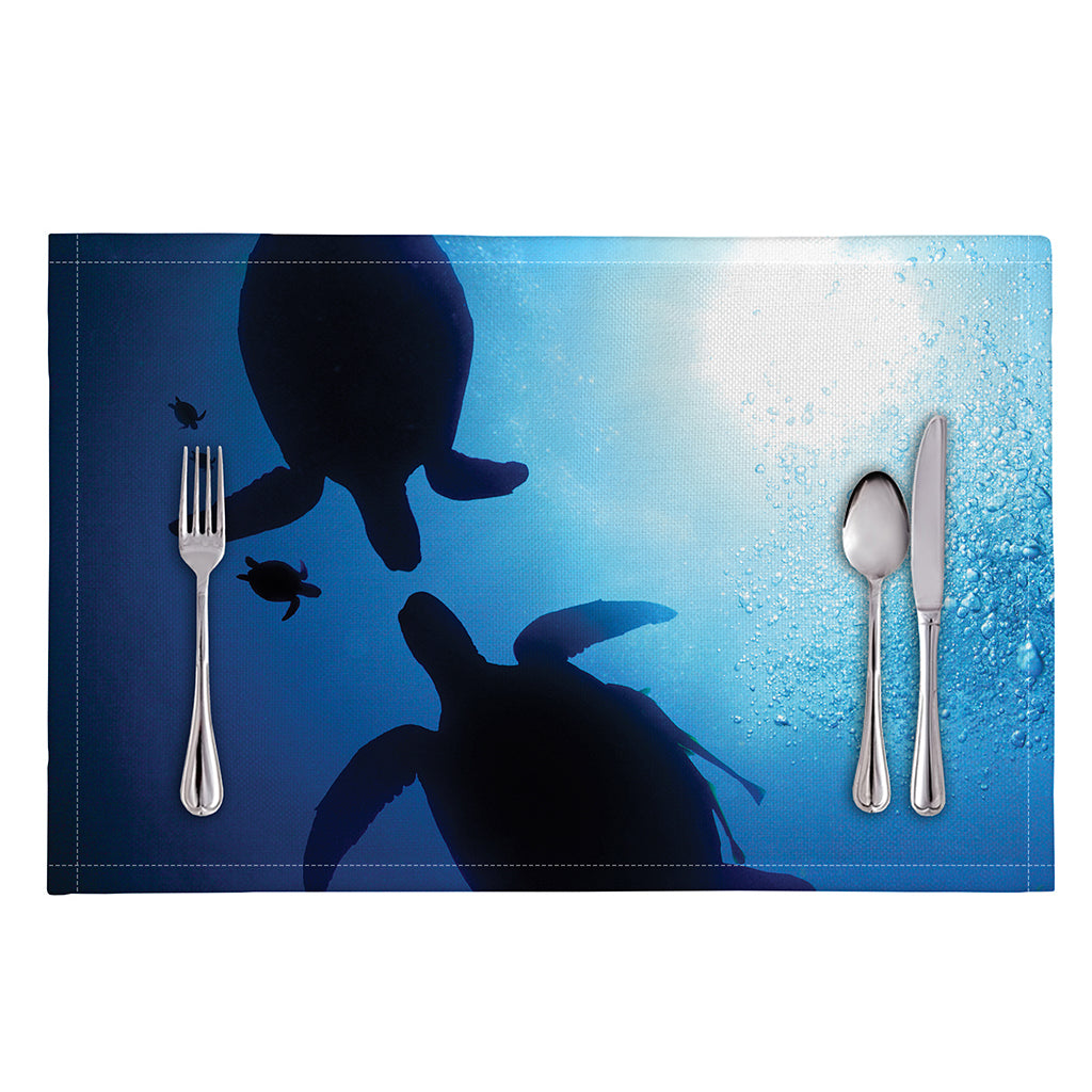 Sea Turtle Family Underwater Print Placemat