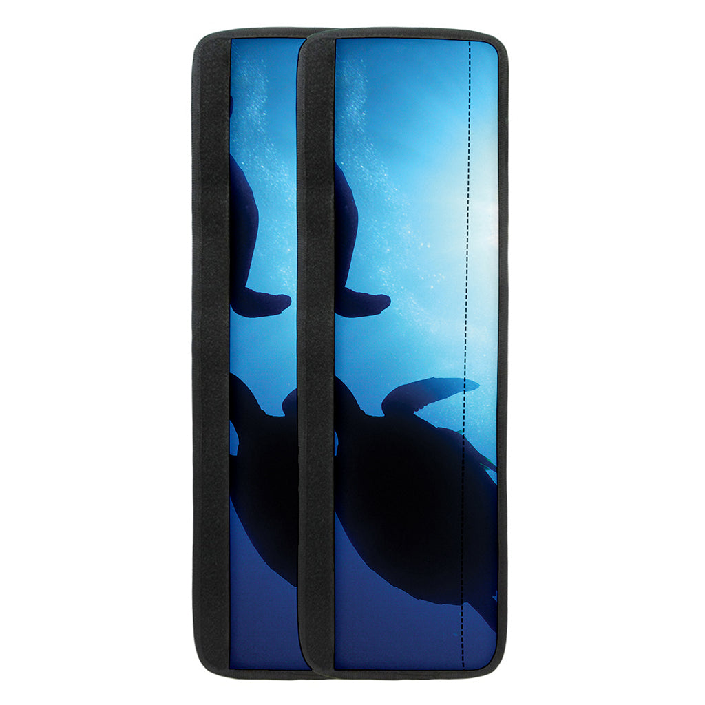 Sea Turtle Family Underwater Print Refrigerator Handle Covers