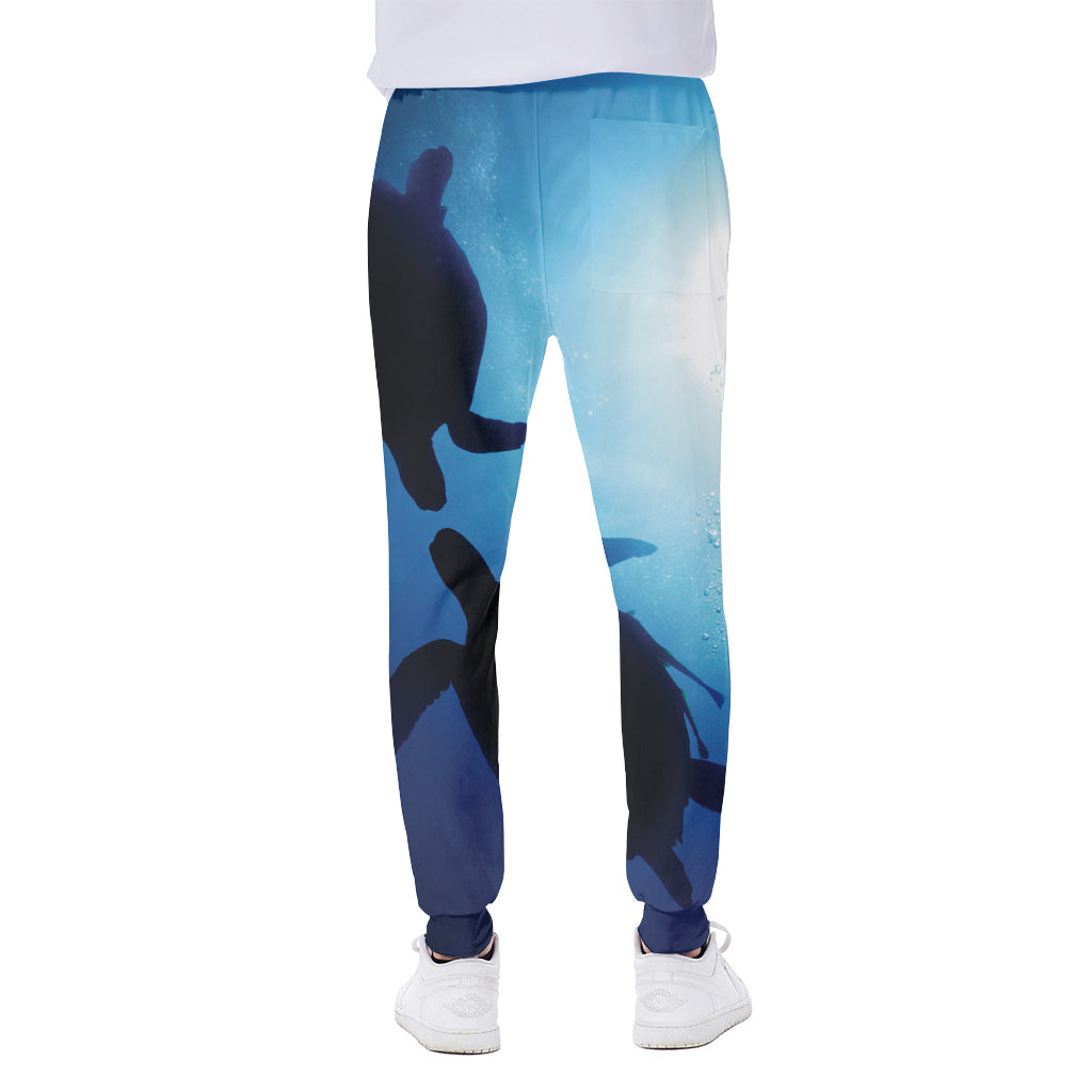 Sea Turtle Family Underwater Print Scuba Joggers