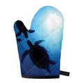Sea Turtle Family Underwater Print Single Oven Mitt