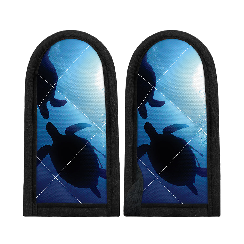 Sea Turtle Family Underwater Print Skillet Handle Cover
