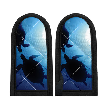 Sea Turtle Family Underwater Print Skillet Handle Cover