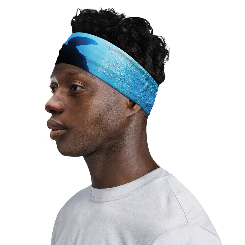 Sea Turtle Family Underwater Print Sports Headband