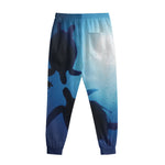 Sea Turtle Family Underwater Print Sweatpants