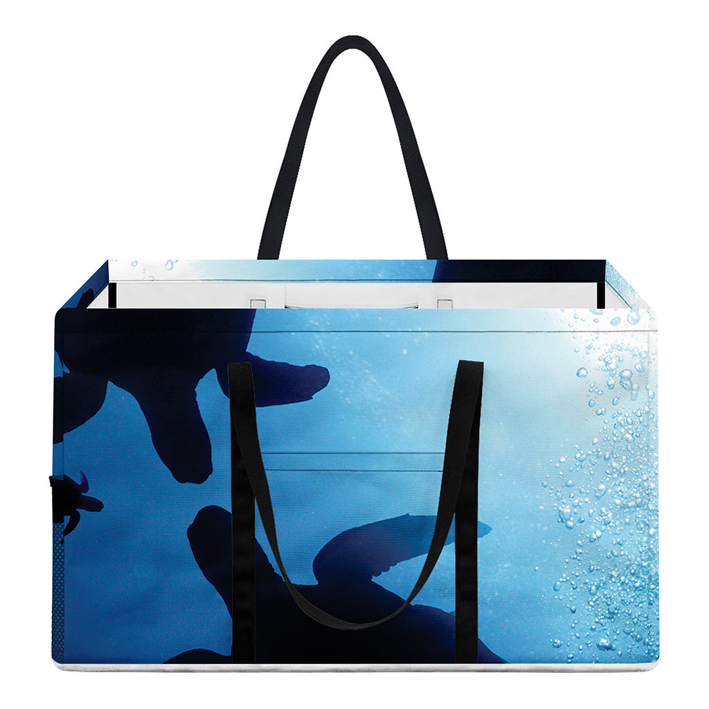 Sea Turtle Family Underwater Print Utility Tote Bag